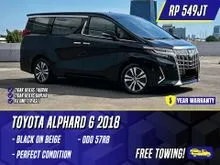 2018 Toyota Alphard 2.5 G MPV Black on Beige Hitam