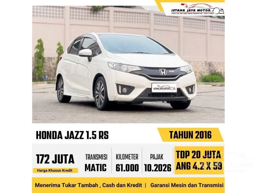 2016 Honda Jazz RS Hatchback