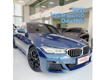 2021 BMW 520i 2.0 M Sport Sedan LCI Facelift Blue on Cognac ATPM Msport Biru