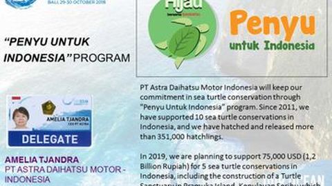 Daihatsu Sumbang Rp 1,1 Miliar untuk Konservasi Penyu