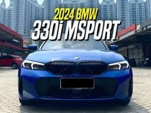 2024 BMW 330i 2.0 M Sport Pro Sedan Blue on Black LCI Facelift iDrive8 Msport Biru