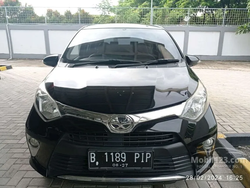Jual Mobil Toyota Calya 2017 G 1.2 di Banten Manual MPV Hitam Rp 107.000.000