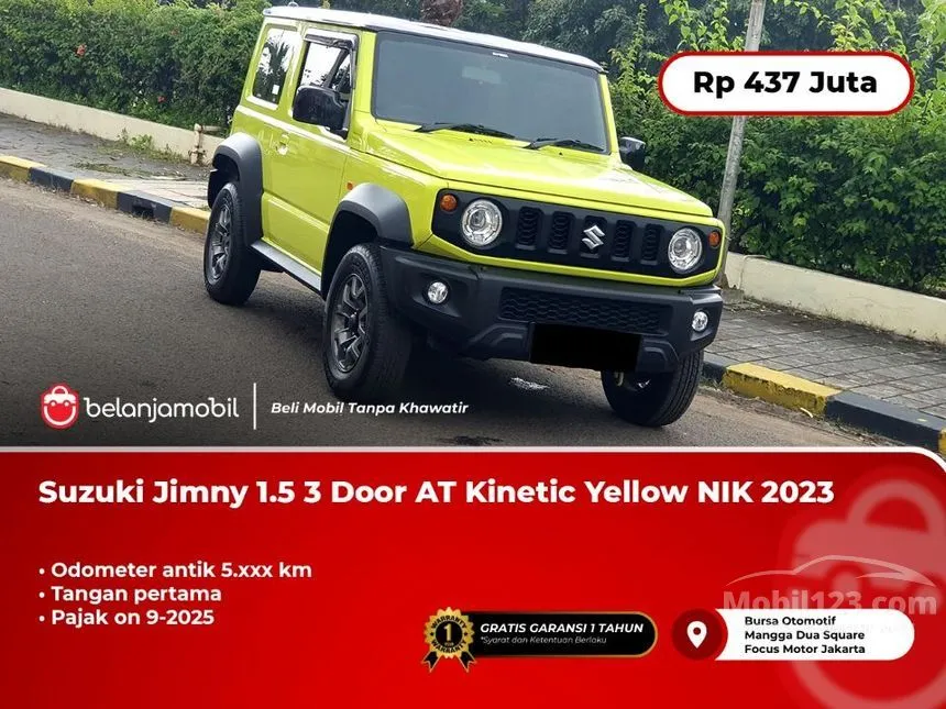 Jual Mobil Suzuki Jimny 2023 3 Door (1 Tone) 1.5 di DKI Jakarta Automatic SUV Kuning Rp 437.000.000