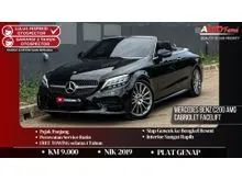 2019 Mercedes-Benz C200 2.0 AMG Line Convertible KM 9.000 PERAK ANTIK Mercedes Benz C200 AMG Cabriolet Facelift NIK 2019 Full Option Black On Black