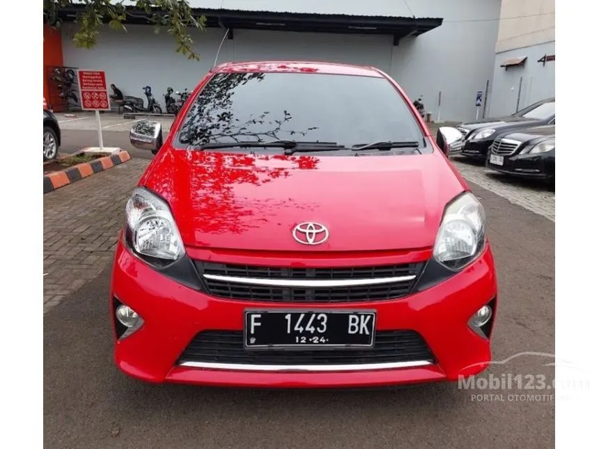 Jual Mobil Toyota Agya 2015 G 1.0 di Jawa Barat Automatic Hatchback Merah Rp 86.000.000