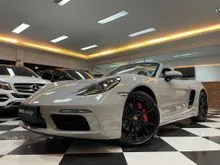 2022 Porsche 718 2.5 Boxster S Convertible Nik2022 Grey Crayon On Black Cabriolet Soft Top Full Option #AUTOHIGH #BEST OFFER