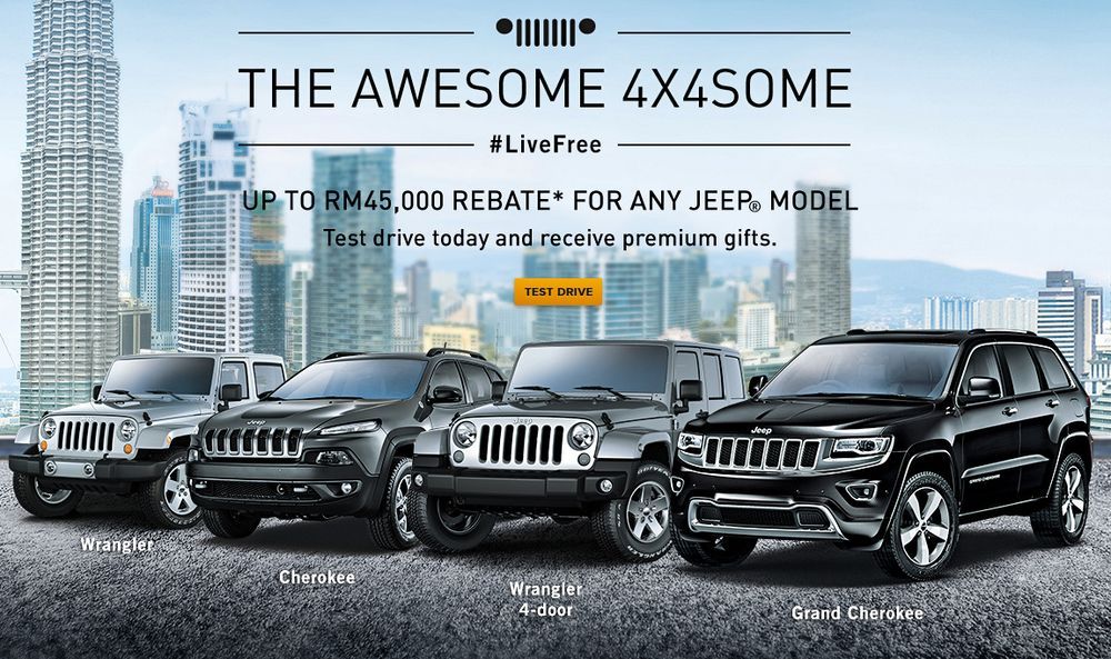 Jeep Malaysia's Awesome 4X4Some Offers Up To RM45,000 In Rebates - Buying  Guides 