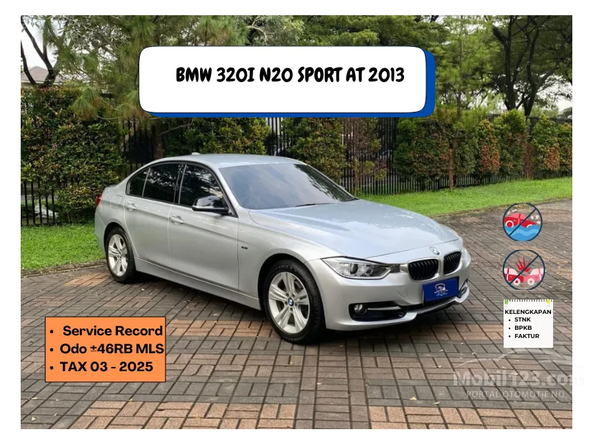 Jual Mobil BMW 320i 2013 Sport 2.0 di DKI Jakarta Automatic Sedan Abu