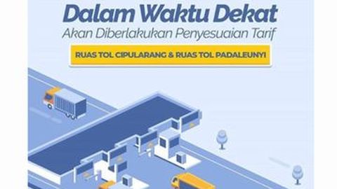 Siap-siap, Tarif Tol Cipularang dan Padaleunyi Segera Naik