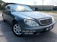2003 Mercedes-Benz S280 2.8 (A) LUXURY CBU FREE 1 YEAR ROADTAX,4 NEW TYRES WELL MAINTAINED LIKE NEW