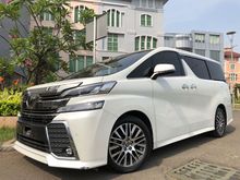 2015 Toyota Vellfire 2.5 ZG Van Wagon Premium Sound 4Cam Audio JBL White Km20rb TDP.250JT
